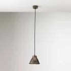 Luminária pendente industrial Iron Loft Mini Il Fanale Viadurini