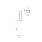 Candeeiro de Suspensão Recessed Led em Alumínio Branco ou Preto - Rebolla Viadurini