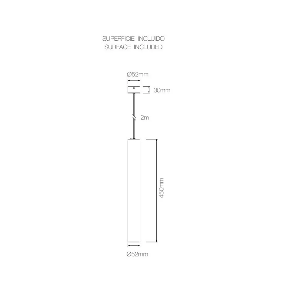 Lâmpada Suspensa Decorativa Led em Alumínio Branco ou Preto - Rebolla Viadurini