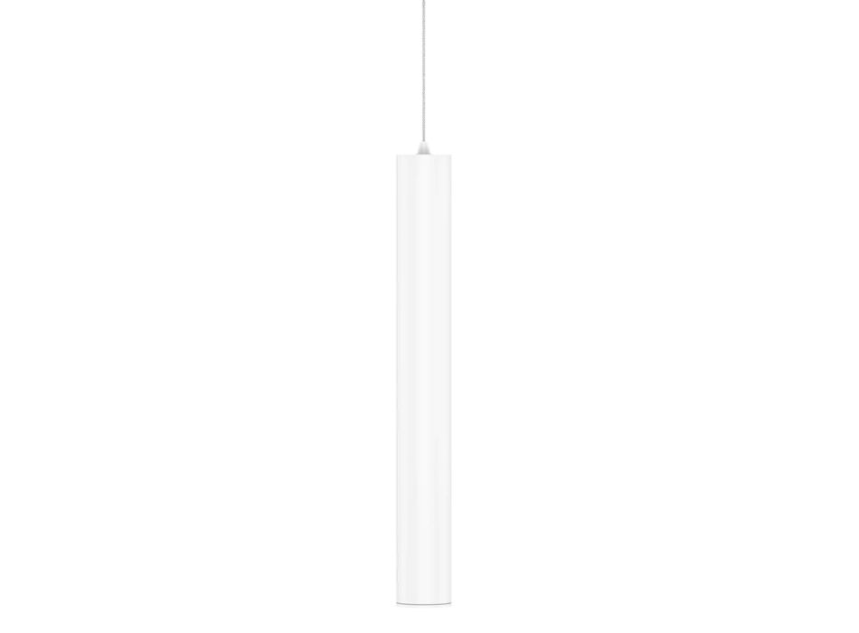 Lâmpada Suspensa Decorativa Led em Alumínio Branco ou Preto - Rebolla Viadurini