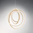 Lâmpada de suspensão LED grande ou pequena no design Gold Metal - Point Viadurini