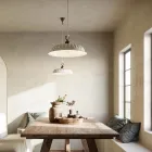 Candeeiro de suspensão de cerâmica Liberty Ø42 Anita Il Fanale Viadurini