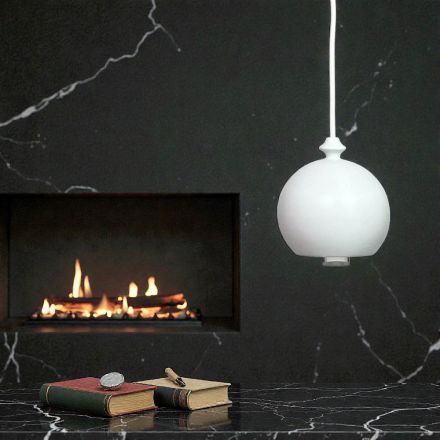 Candeeiro de suspensão moderno Aldo Bernardi em cerâmica I Lustrini 5 Viadurini