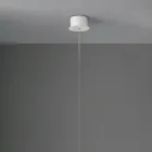 Lâmpada de suspensão moderna com luz LED em metal pintado - Larch Viadurini