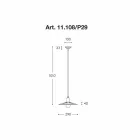 Luminária pendente contemporânea, a linha Civetta Aldo Bernardi Viadurini