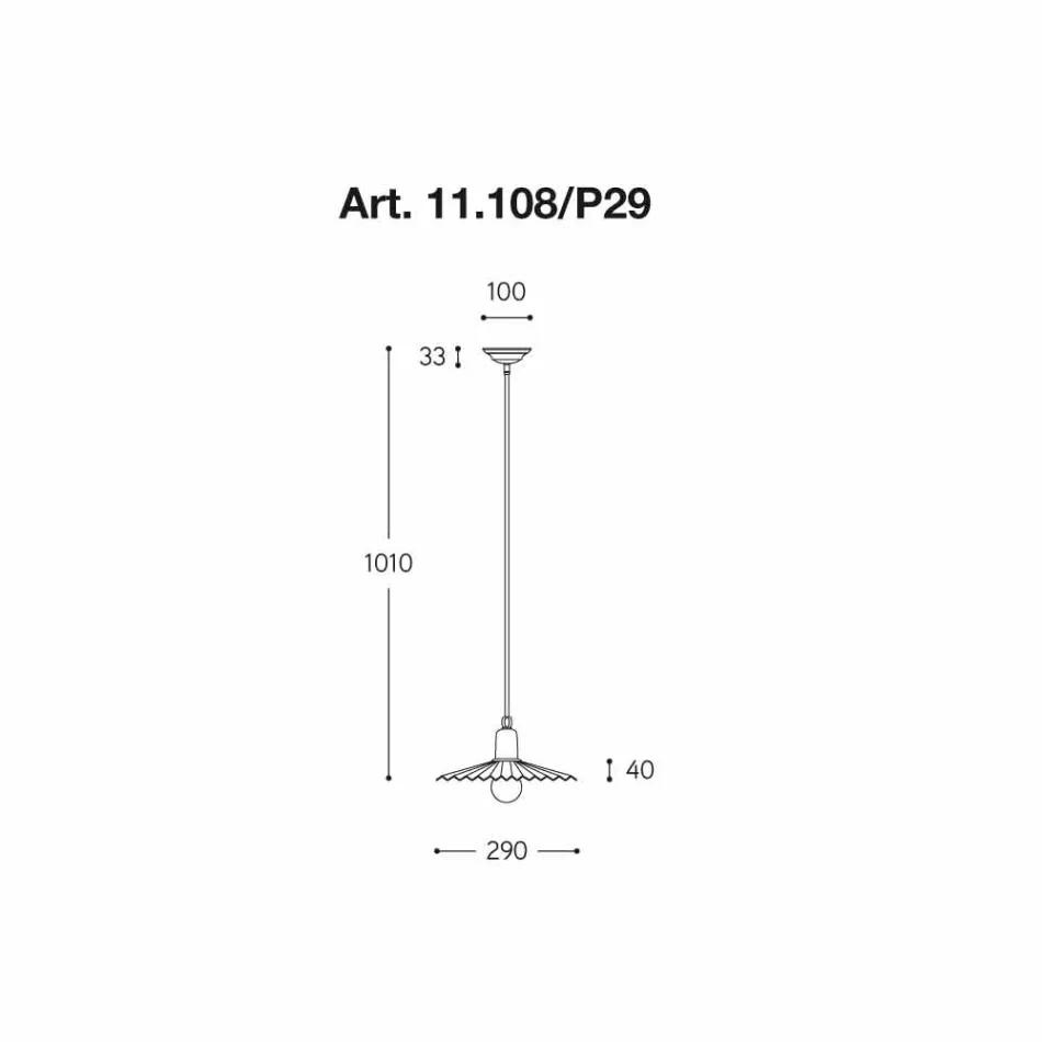 Luminária pendente contemporânea, a linha Civetta Aldo Bernardi Viadurini