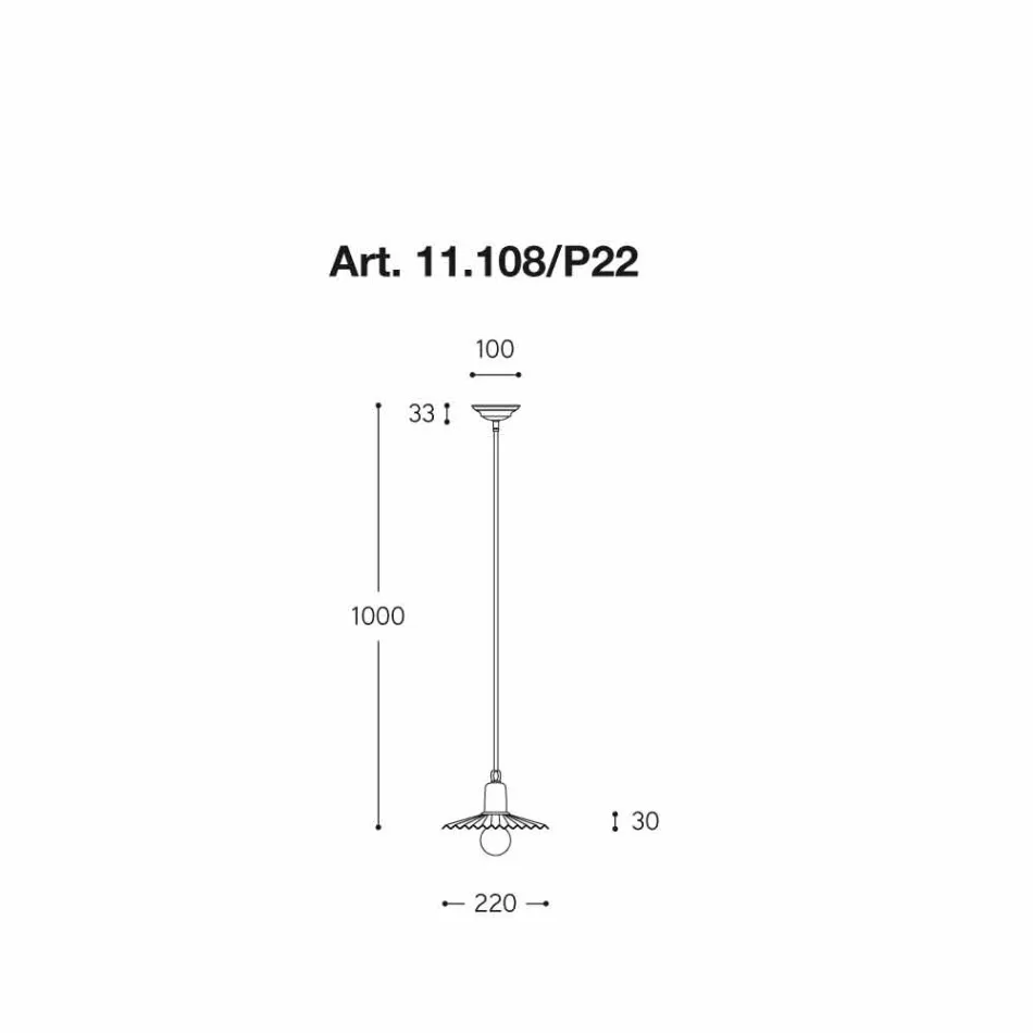 Luminária pendente contemporânea, a linha Civetta Aldo Bernardi Viadurini