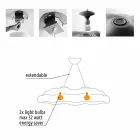 Lâmpada de suspensão externa com design de nuvem de plástico - Nefos by Myyour Viadurini