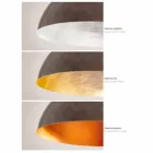 Lâmpada pingente de aço pequeno Luar Viadurini