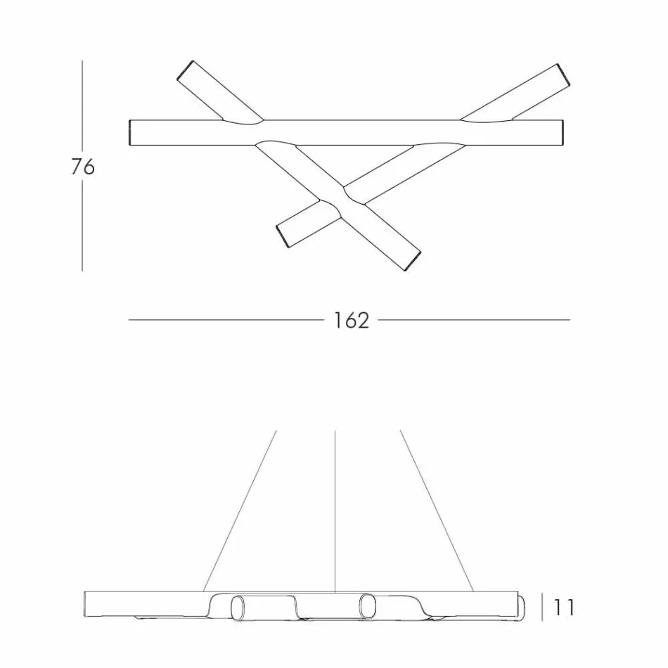 Lâmpada de suspensão de polietileno White Slide Mesh produzido na Itália Viadurini