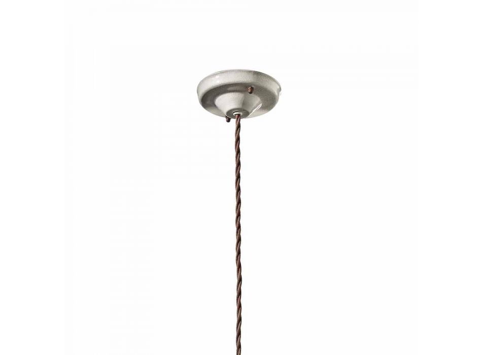 Lâmpada de suspensão Ferroluce artesanato estilo industrial Viadurini