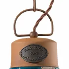 Lâmpada de suspensão estilo industrial de cerâmica e ferro Stephanie Viadurini