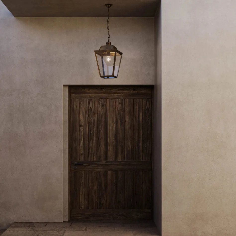 Luminária suspensa estilo industrial Quadro Il Fanale Viadurini