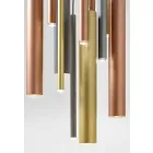 Lâmpada de suspensão tubular moderna com cabo flexível - Tubò Aldo Bernardi Viadurini