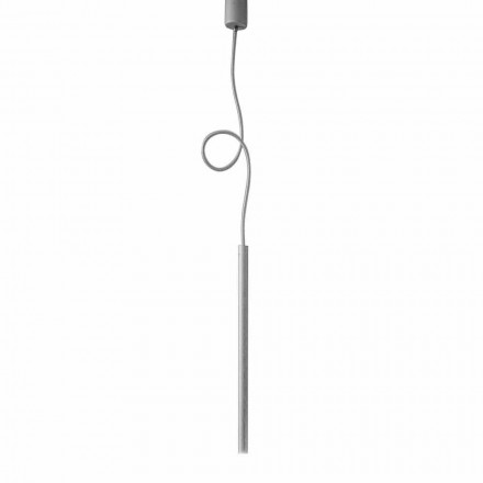 Lâmpada de suspensão tubular moderna com cabo flexível - Tubò Aldo Bernardi Viadurini