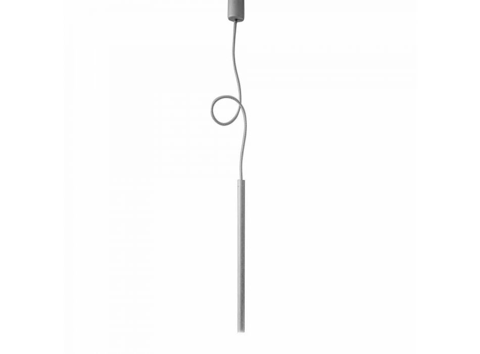Lâmpada de suspensão tubular moderna com cabo flexível - Tubò Aldo Bernardi Viadurini