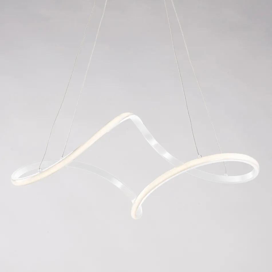 Luminária artesanal de vidro e metal, fabricada na Itália, para sala de estar e quarto - Pictor Viadurini