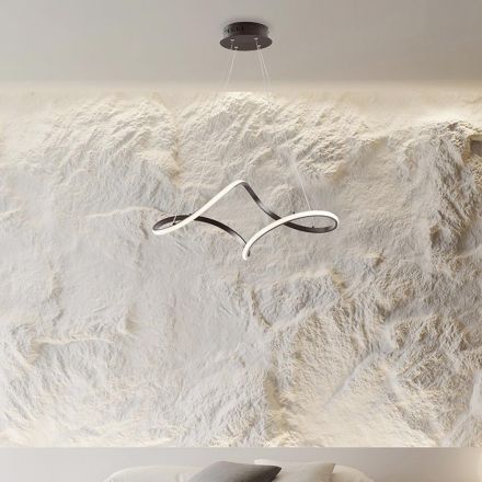 Luminária artesanal de vidro e metal, fabricada na Itália, para sala de estar e quarto - Pictor Viadurini