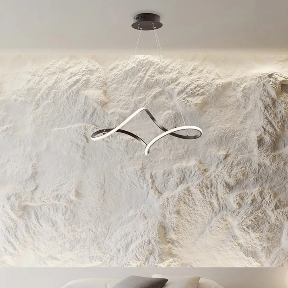 Luminária artesanal de vidro e metal, fabricada na Itália, para sala de estar e quarto - Pictor Viadurini