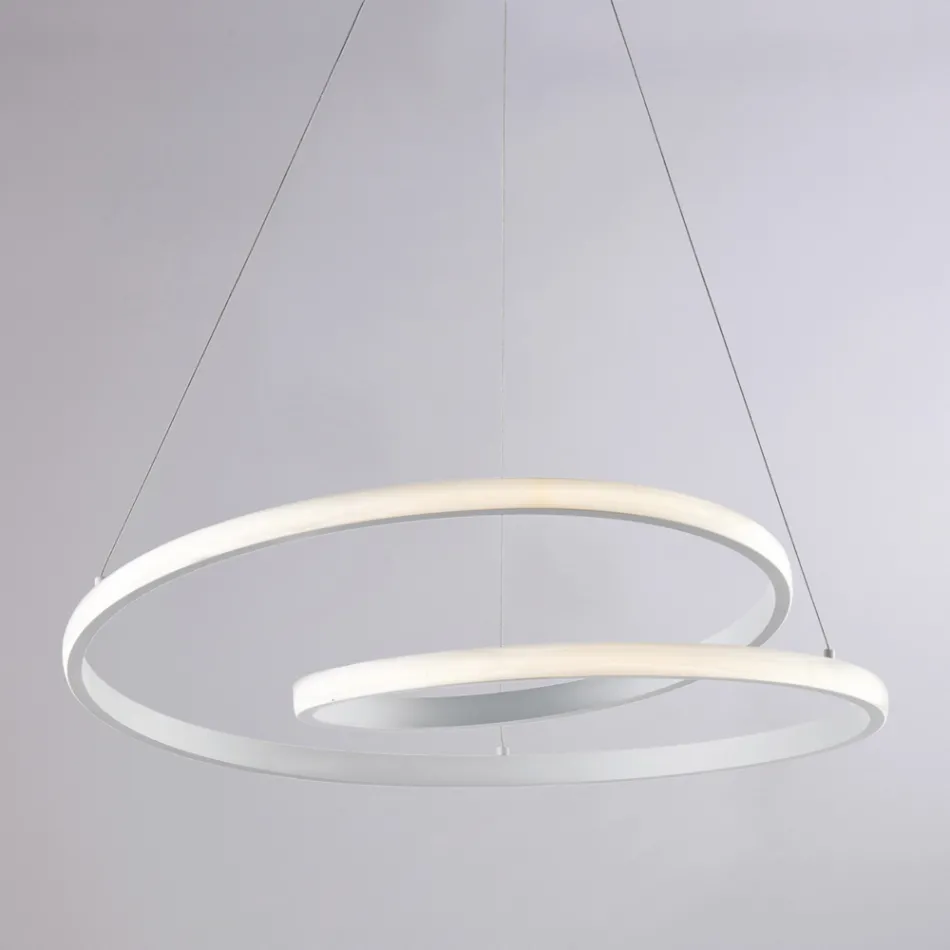 Luminária artesanal de vidro e metal para interiores elegantes – Hubble Viadurini