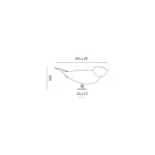 Candeeiro de mesa em majólica toscana esmaltada Made in Italy - Uccellino Viadurini