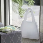 Abajur em Plástico Branco de Design Moderno para Interior - Borsastar Viadurini