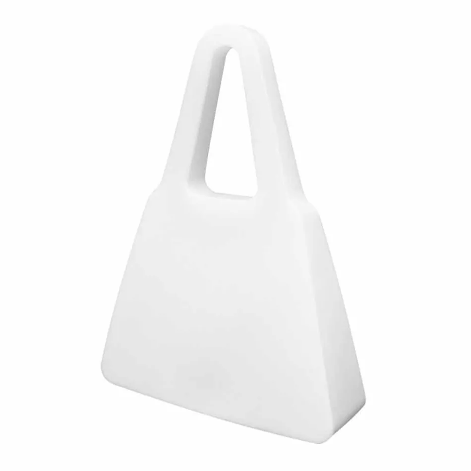 Abajur em Plástico Branco de Design Moderno para Interior - Borsastar Viadurini