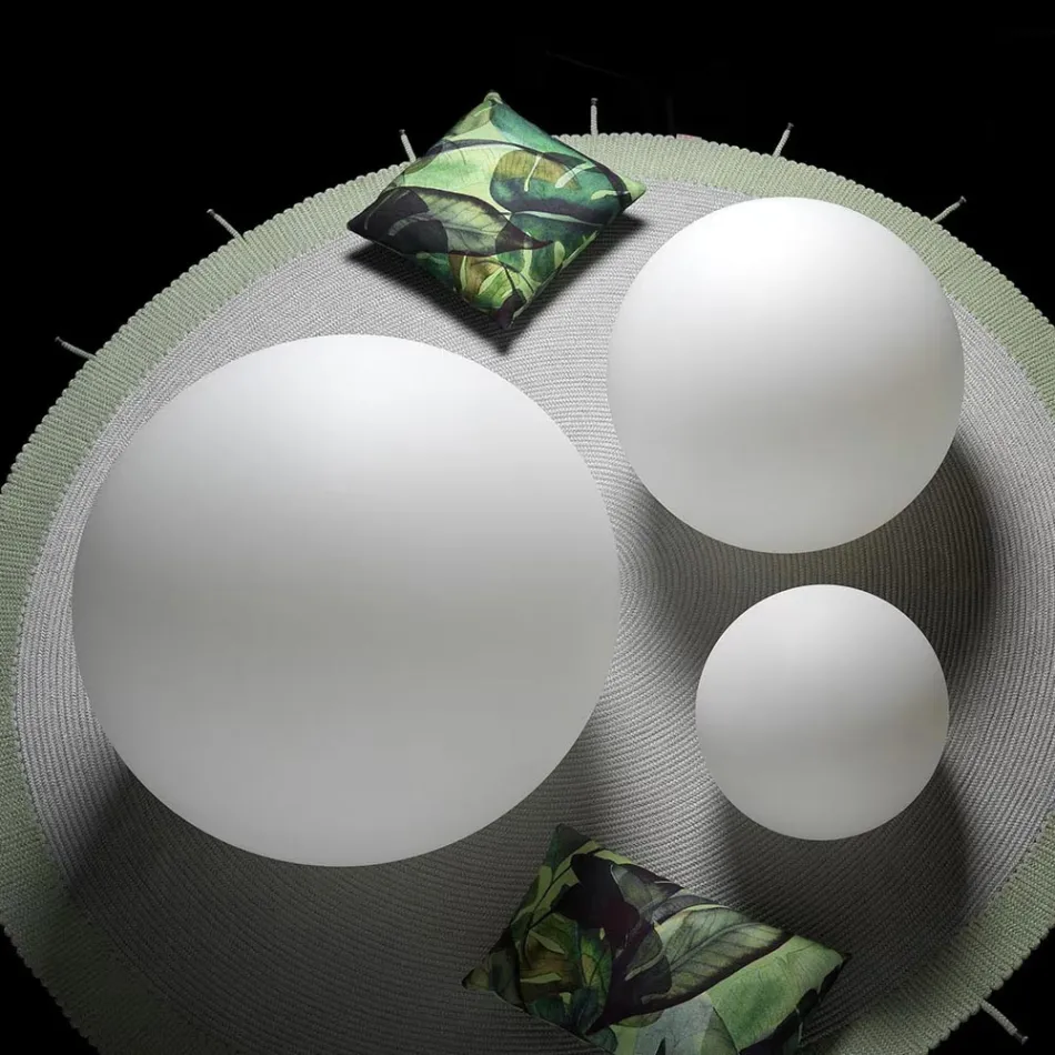 Calipso - Luminária de exterior com duas fontes de alimentação, fabricada na Itália. Viadurini