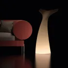 Coda - Luminária de exterior bicolor em polietileno, fabricada na Itália. Viadurini