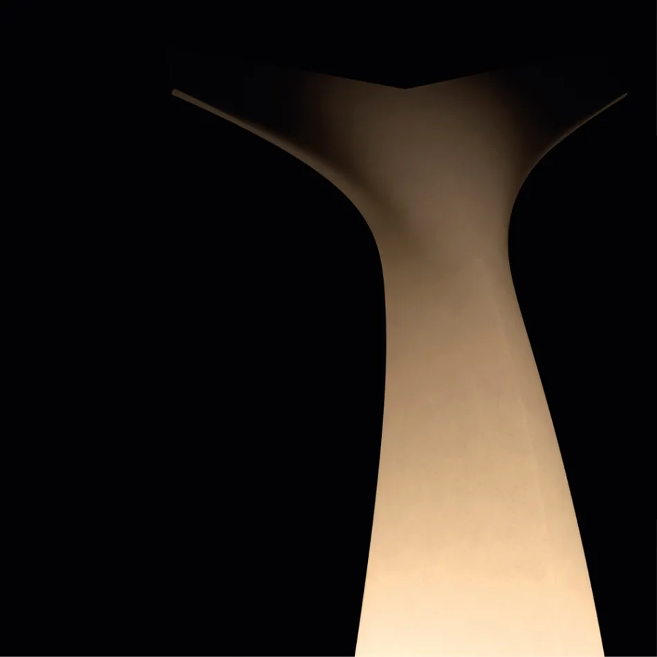 Coda - Luminária de exterior bicolor em polietileno, fabricada na Itália. Viadurini