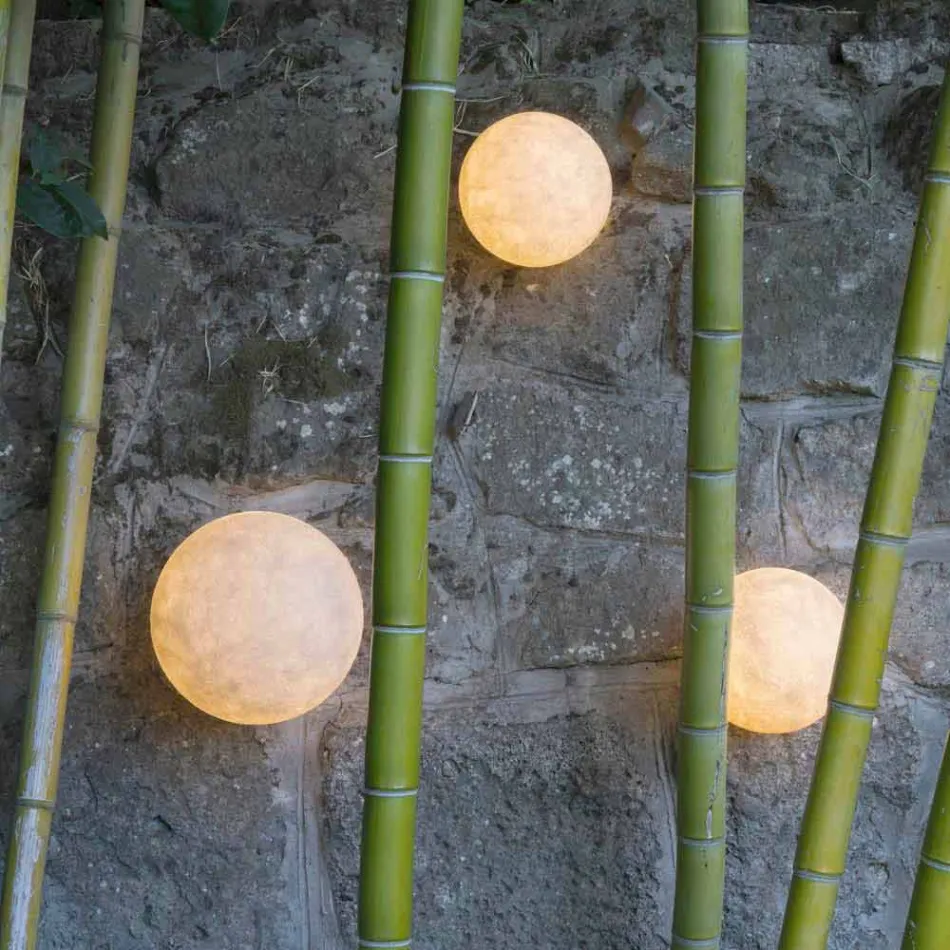 Luminária de parede embutida In-es.artdesign A. Moon Out em nebulite Viadurini