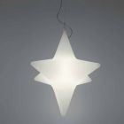 Lâmpada de suspensão LED em forma de estrela projetada por Slide - Sirio Viadurini