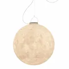 Lâmpada de suspensão ao ar livre In-es.artdesign Luna Out in nebulite Viadurini