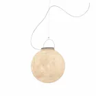 Lâmpada de suspensão ao ar livre In-es.artdesign Luna Out in nebulite Viadurini