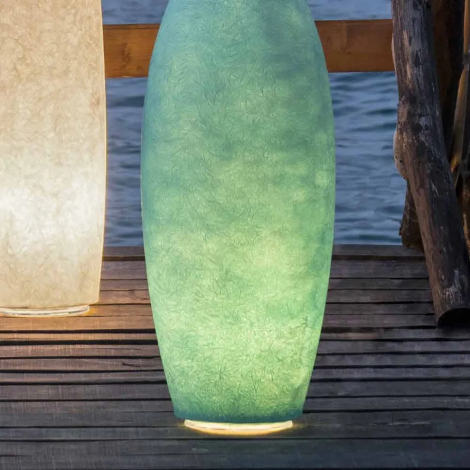 Luminária de pé para exterior Ø 29 In-es.artdesign Tanque de saída em nebulite Viadurini