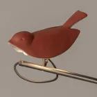 Luminária de exterior em majólica toscana esmaltada, fabricada em Itália - Uccellino Viadurini