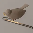 Luminária de exterior em majólica toscana esmaltada, fabricada em Itália - Uccellino Viadurini