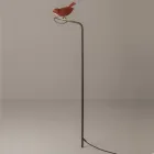 Luminária de exterior em majólica toscana esmaltada, fabricada em Itália - Uccellino Viadurini