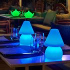 Lâmpada de exterior em polietileno RGB LED Light Made in Italy - Marisol Viadurini