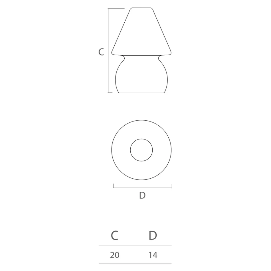 Lâmpada de exterior em polietileno RGB LED Light Made in Italy - Marisol Viadurini