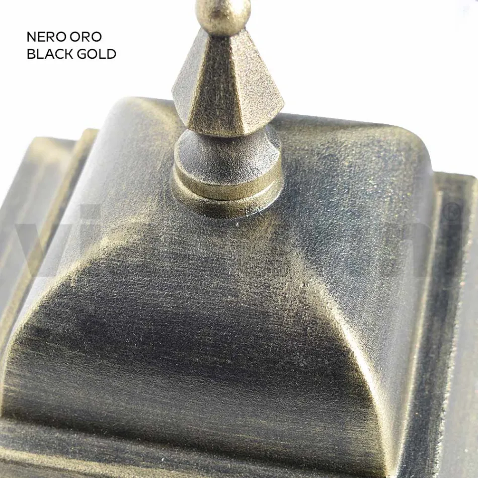 Candeeiro de exterior em vidro e alumínio em 5 acabamentos diferentes - Alchemist Viadurini