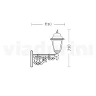 Candeeiro de exterior em vidro e alumínio em 5 acabamentos diferentes - Alchemist Viadurini