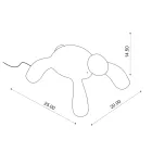 Lâmpada externa recarregável e regulável por toque - Turtle Viadurini