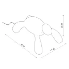 Lâmpada externa recarregável e regulável por toque - Turtle Viadurini