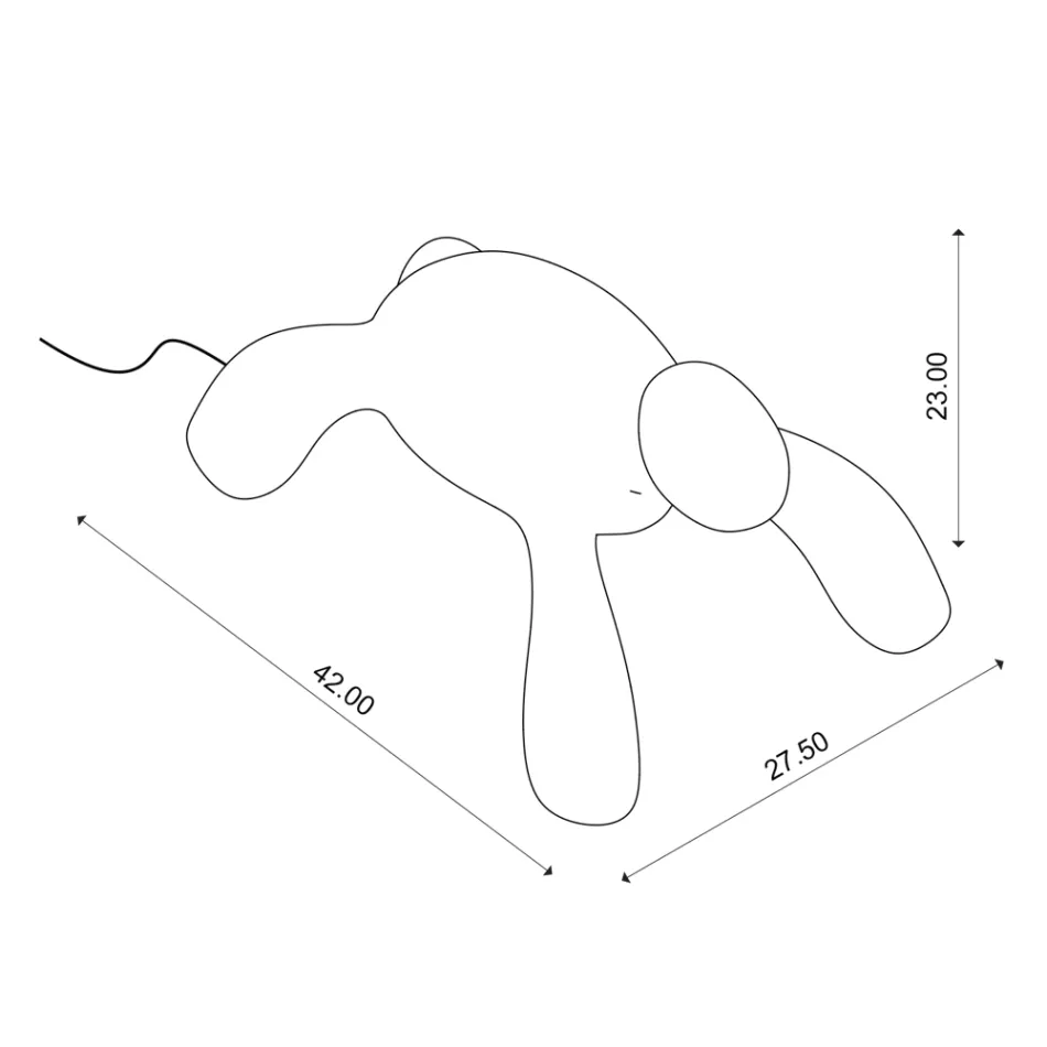 Lâmpada externa recarregável e regulável por toque - Turtle Viadurini