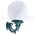 Candeeiro de Jardim com 2 Luzes Acrílicas e Estrutura em Alumínio - Trovanero Viadurini