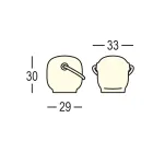 Candeeiro de Jardim em Polietileno com Pega Fabricado na Itália - Galiza Viadurini