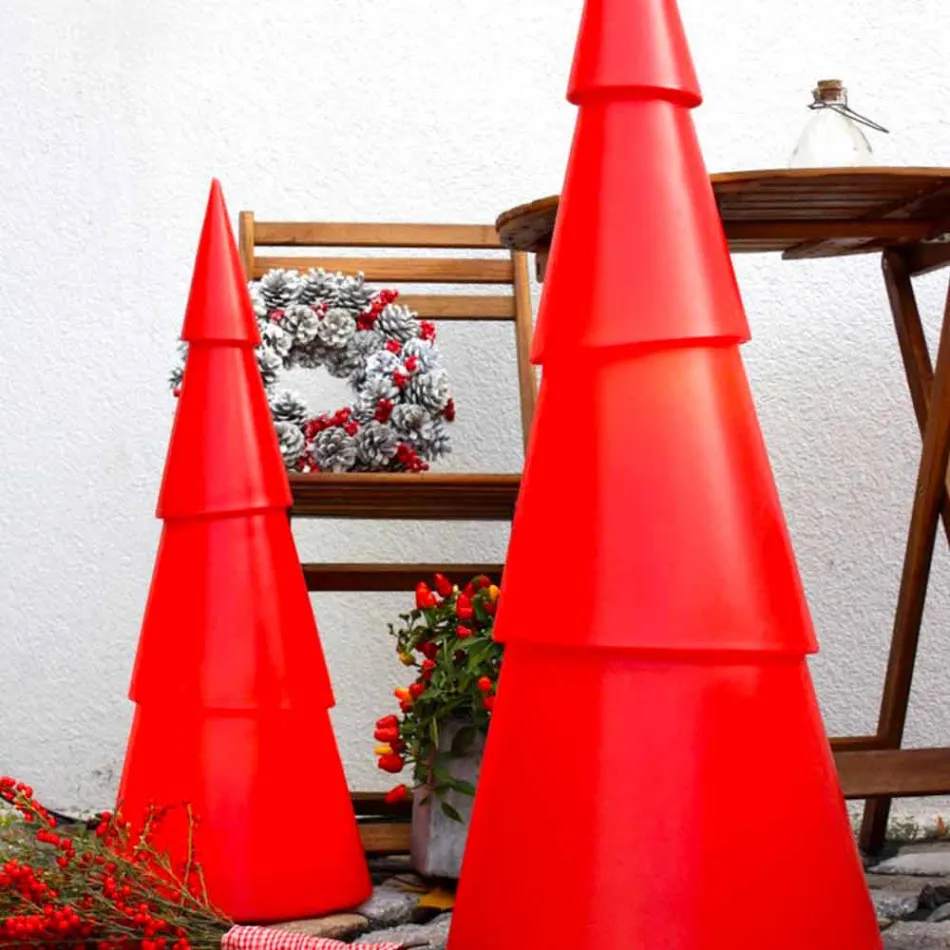 Lâmpada para interior ou exterior em plástico branco, vermelho ou verde - Alberostar Viadurini