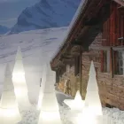 Lâmpada para interior ou exterior em plástico branco, vermelho ou verde - Alberostar Viadurini