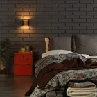 Lâmpada de parede moderna em latão e aço Ø11xh.11xsp.12 cm Bernadet Viadurini